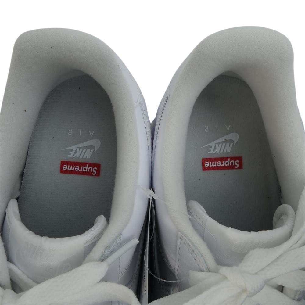 Supreme シュプリーム × NIKE ナイキ CU9225-100 AIR FORCE 1 Low エアフォース ワン ロー スニーカー ホワイト系 27.5ｃｍ【新古品】【未使用】【中古】