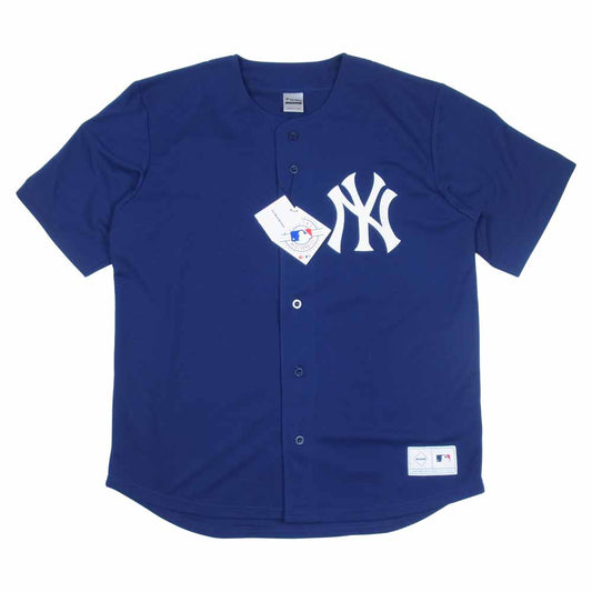 F.C.R.B. エフシーアールビー MM21-NY-1F01 Fanatics MLB TOUR BASEBALL SHIRT NY ベースボール シャツ ネイビー系 L【新古品】【未使用】【中古】