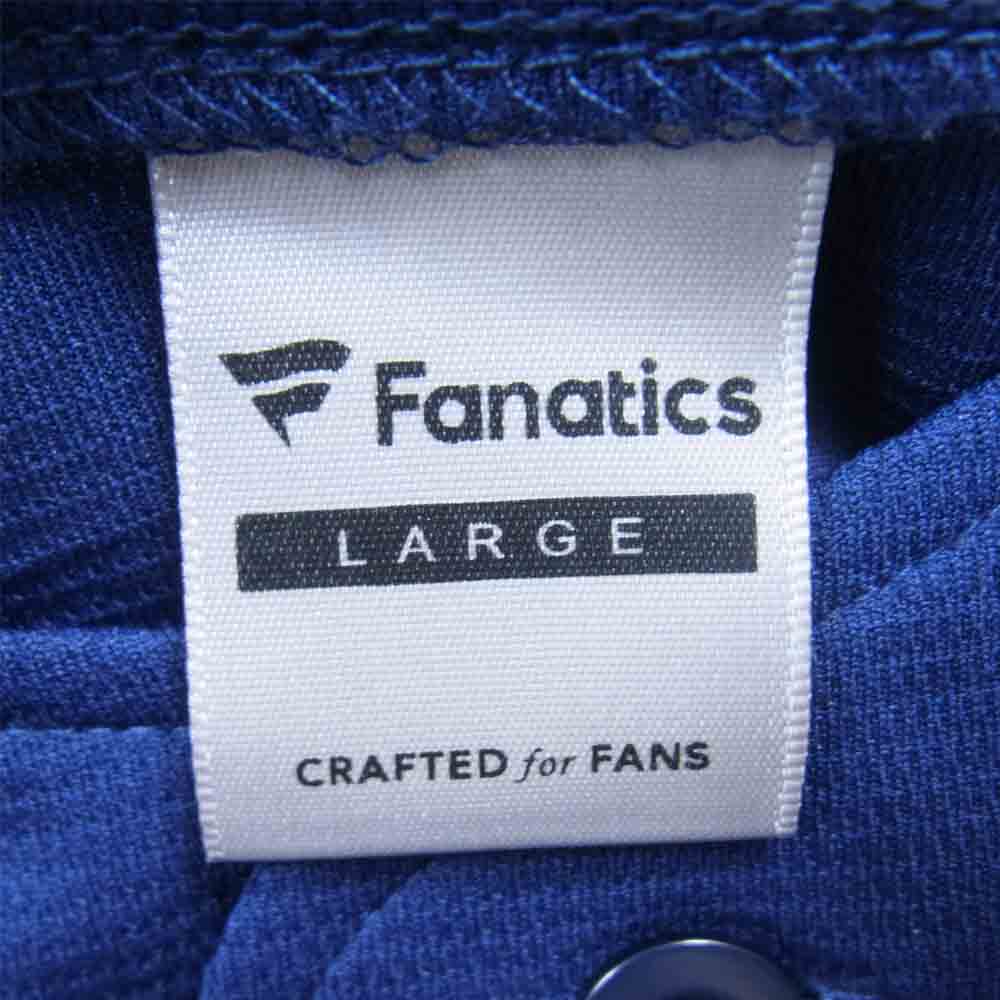 F.C.R.B. エフシーアールビー MM21-NY-1F01 Fanatics MLB TOUR BASEBALL SHIRT NY ベースボール シャツ ネイビー系 L【新古品】【未使用】【中古】