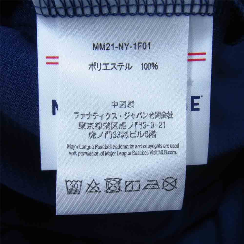 F.C.R.B. エフシーアールビー MM21-NY-1F01 Fanatics MLB TOUR BASEBALL SHIRT NY ベースボール シャツ ネイビー系 L【新古品】【未使用】【中古】
