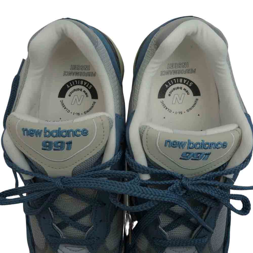 NEW BALANCE ニューバランス M991BSG BEAMS 別注 Slate Blue/Gray ローカット スニーカー ブルー系 UK9【新古品】【未使用】【中古】