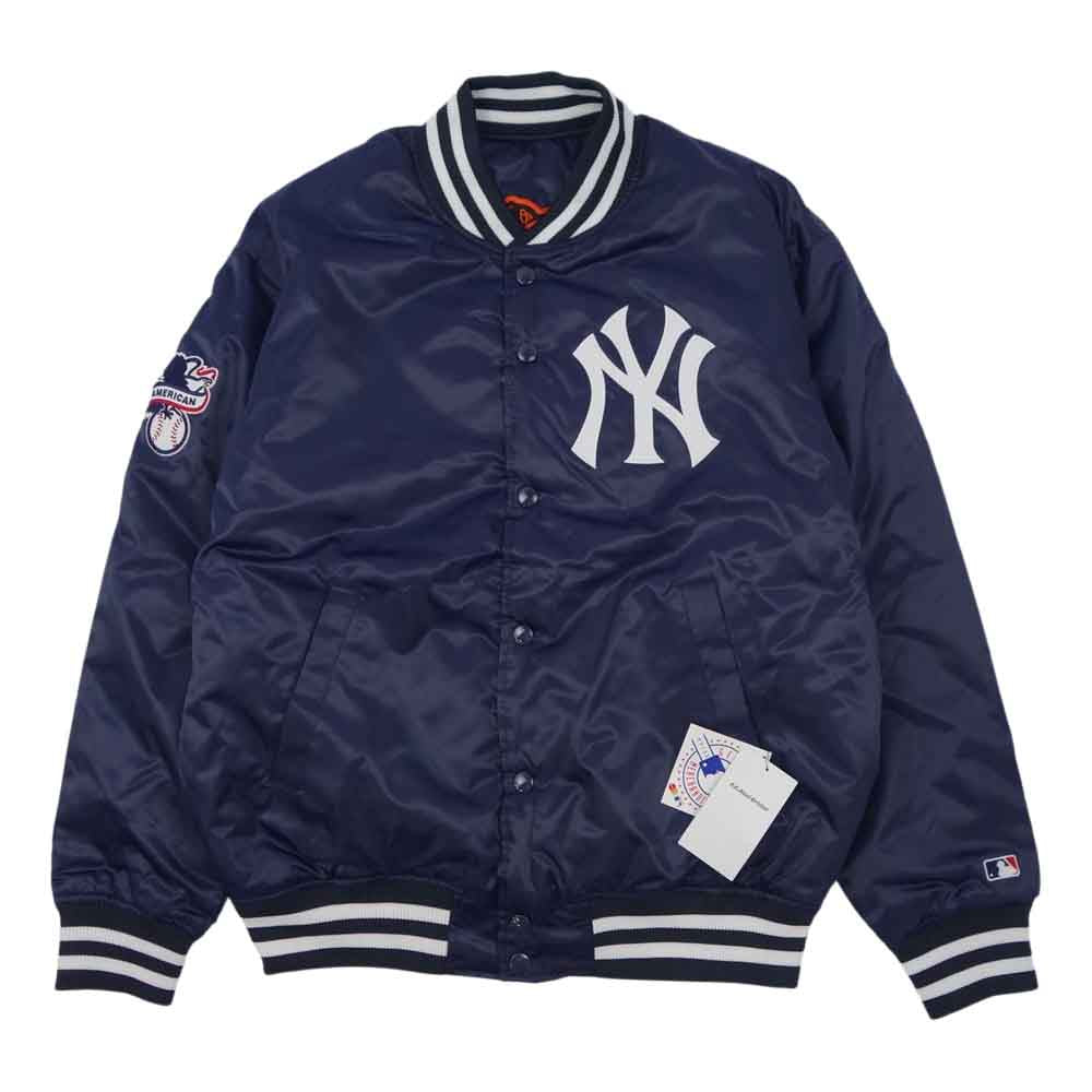 F.C.R.B. エフシーアールビー 21AW FCRB-212014 Fanatics MLB TOUR ALL TEAM REVERSIBLE VARSITY JACKET NEW YORK YANKEES ヴァーシティ ジャケット ネイビー系 L【新古品】【未使用】【中古】
