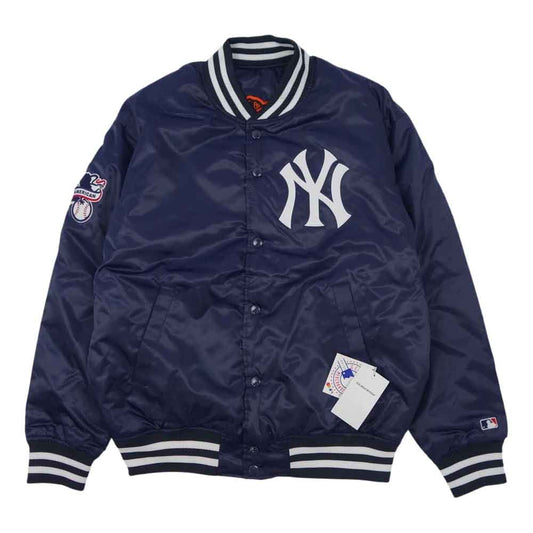 F.C.R.B. エフシーアールビー 21AW FCRB-212014 Fanatics MLB TOUR ALL TEAM REVERSIBLE VARSITY JACKET NEW YORK YANKEES ヴァーシティ ジャケット ネイビー系 L【新古品】【未使用】【中古】