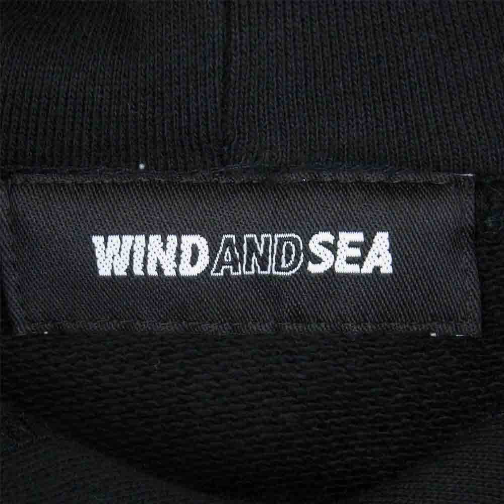 WIND AND SEA ウィンダンシー BYT-21-01 BE YOUTH HOODIE フーディー プルオーバー スウェット パーカー ブラック系 S【新古品】【未使用】【中古】