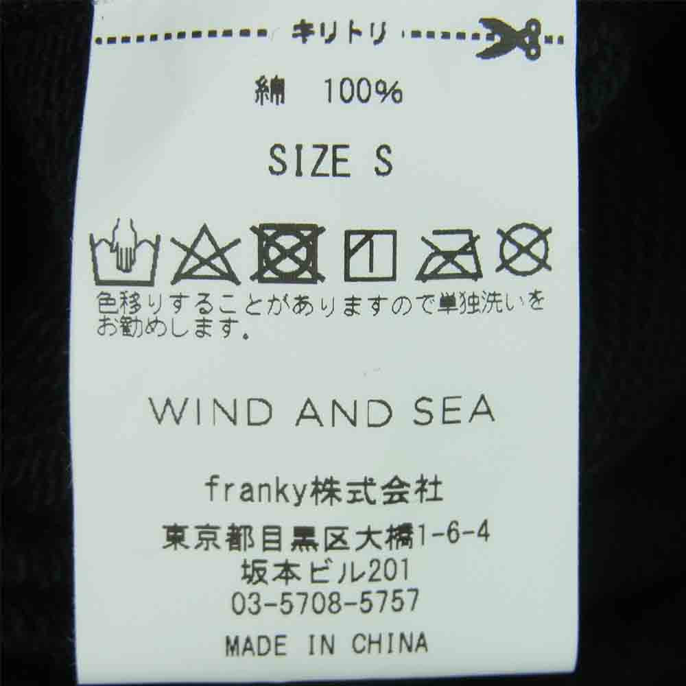 WIND AND SEA ウィンダンシー BYT-21-01 BE YOUTH HOODIE フーディー プルオーバー スウェット パーカー ブラック系 S【新古品】【未使用】【中古】
