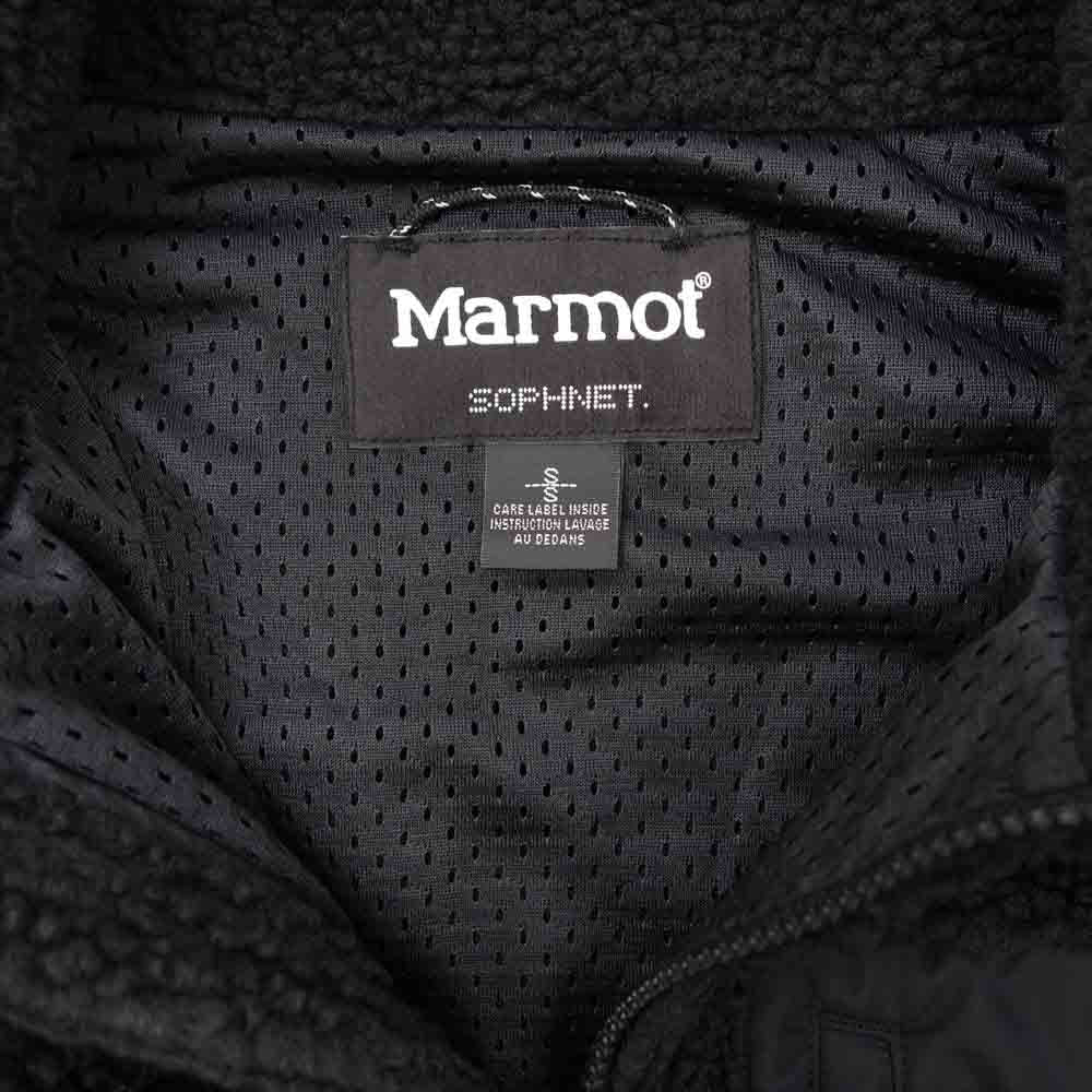 SOPHNET. ソフネット × Marmot SHEEP FLEECE JACKET マーモット シープ フリース ジャケット ブラック系 S【極上美品】【中古】