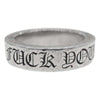 CHROME HEARTS クロムハーツ（原本無） 6mm FUCK YOU SPACER ファックユー スペーサー リング シルバー系 21【中古】