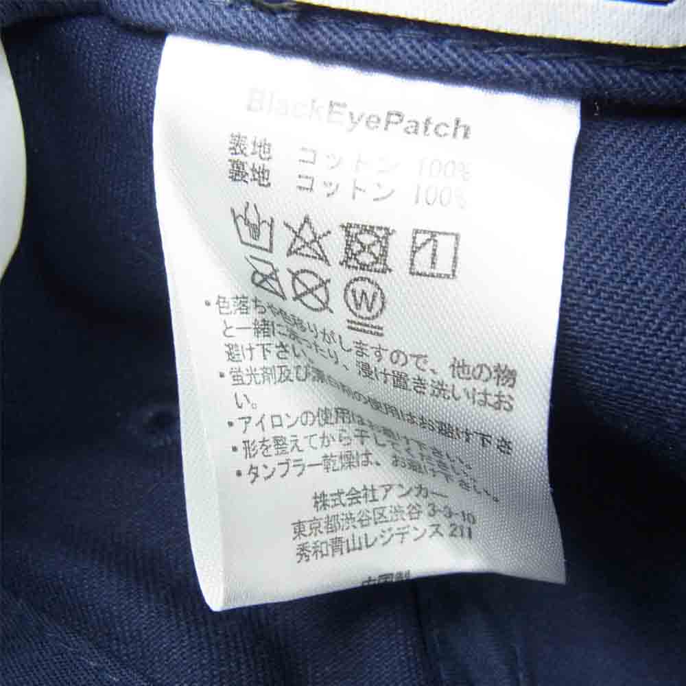 ブラックアイパッチ BEPSS20AC07 6PANEL BASEBALL CAP 6パネル ベースボール キャップ ブラック系 ONE SIZE【新古品】【未使用】【中古】