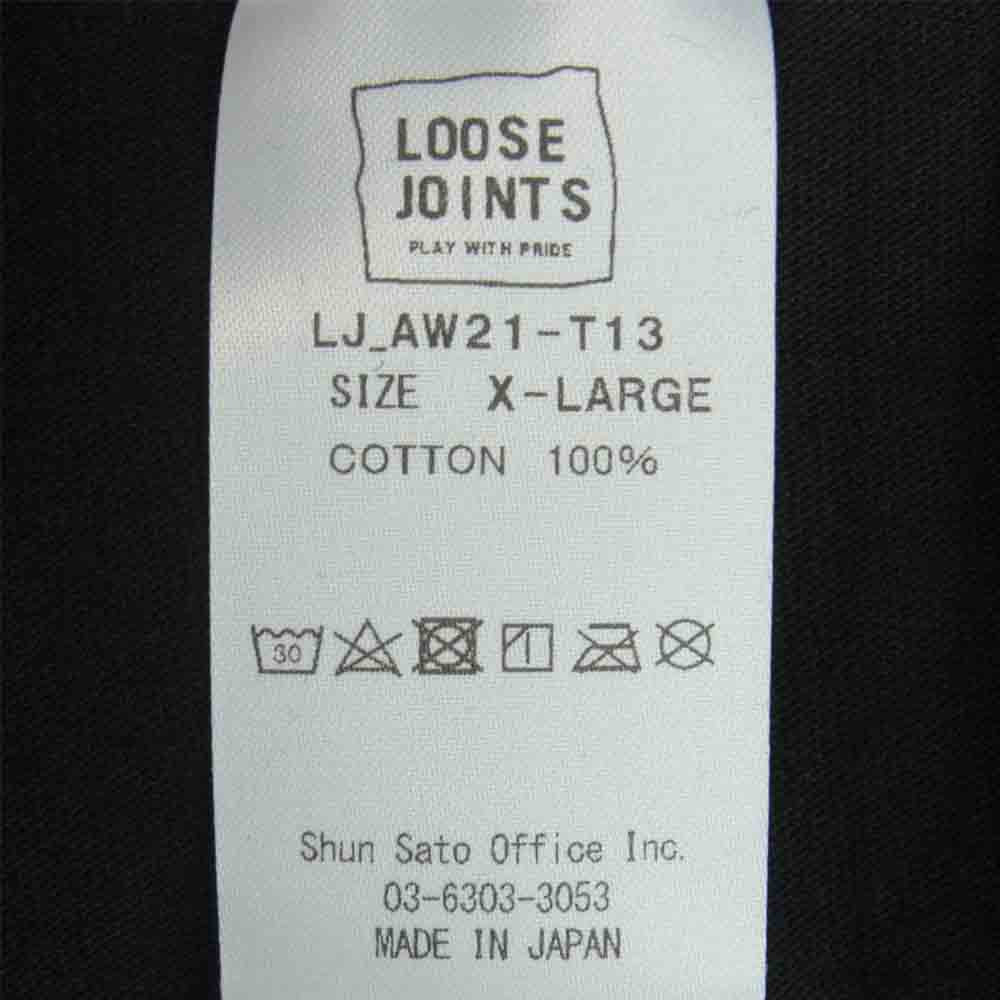 ルーズジョインツ LJ_AW21-T13 FOR LJ ロゴ 半袖 Tシャツ XL【新古品】【未使用】【中古】