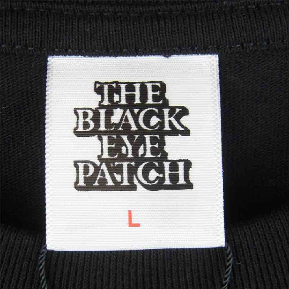 ブラックアイパッチ BEPSS20TE01 LABEL TEE プリント 半袖 Tシャツ ブラック系 L【新古品】【未使用】【中古】