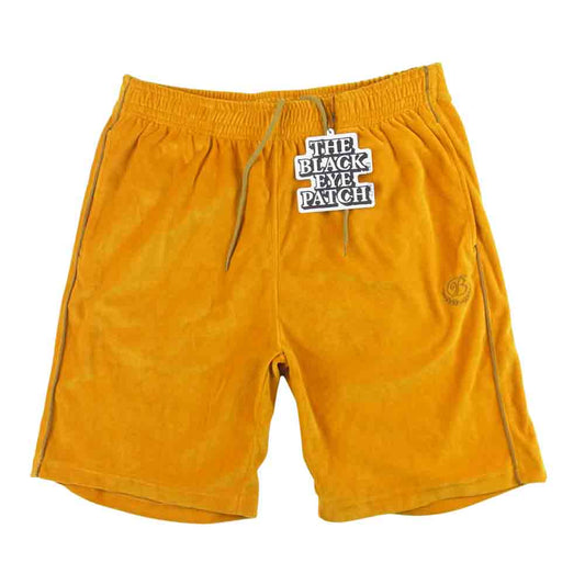 ブラックアイパッチ BEPFW21PA07 B EMBLEM PIPING VELOUR SHORTS B エンブレム ベロア ショーツ ショートパンツ L【新古品】【未使用】【中古】