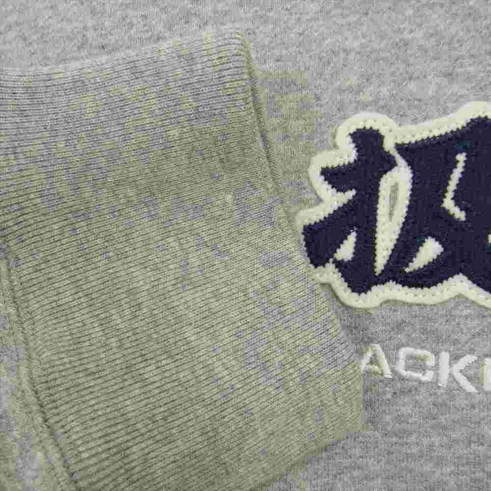 ブラックアイパッチ BEPFW21TP09 HANDLE WITH CARE CREW SWEAT クルーネック スウェット  グレー系 L【新古品】【未使用】【中古】