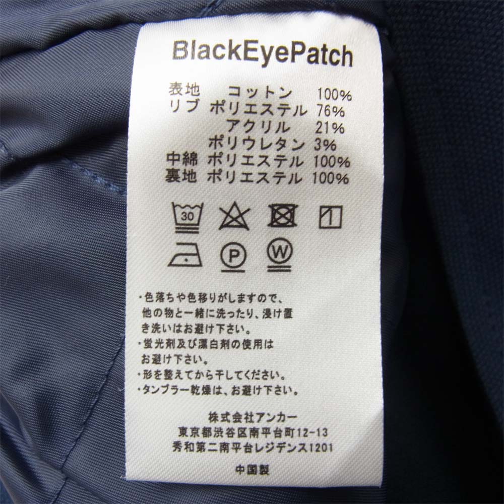ブラックアイパッチ BEPFW21OT03 B EMBLEM DUCK VEST B エンブレム ダック ベスト ネイビー系 L【新古品】【未使用】【中古】