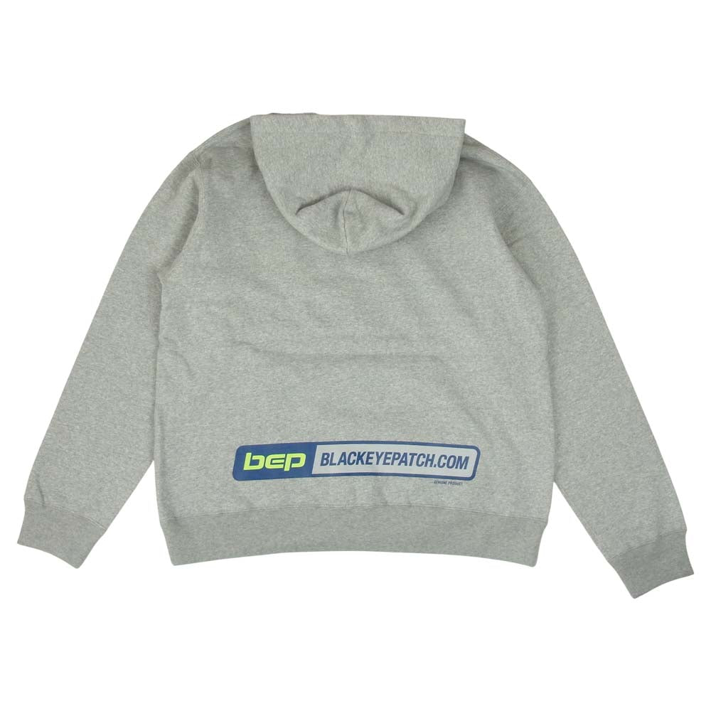 ブラックアイパッチ BEPFW21TP08 TECHWARE HOODIE フーディ パーカー グレー系 L【新古品】【未使用】【中古】