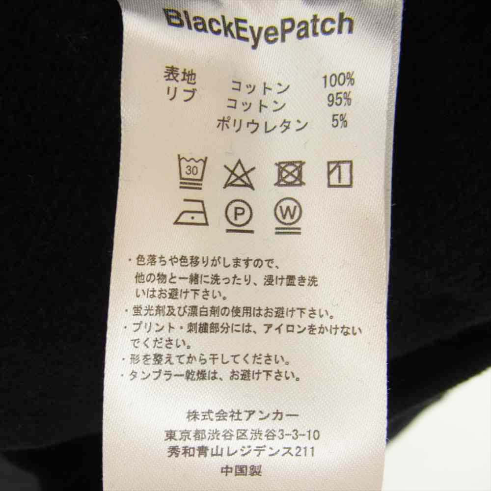 ブラックアイパッチ BEPSS20TP09 BLACK EYE PATCH LABEL HOODIE フーディ パーカー ブラック系 M【新古品】【未使用】【中古】