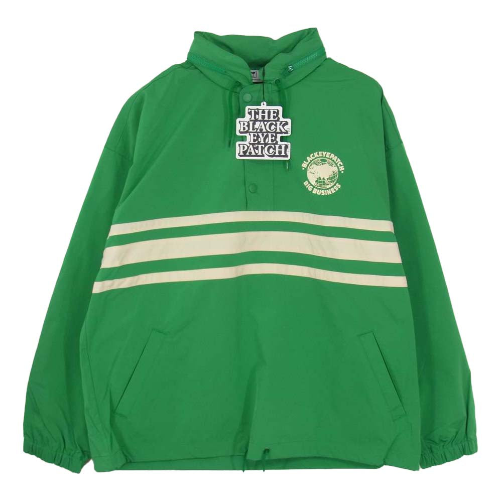 ブラックアイパッチ BEPFW21OT01 BIG BUSINESS NYLON ANORAK ナイロン アノラック ジャケット グリーン系 L【新古品】【未使用】【中古】