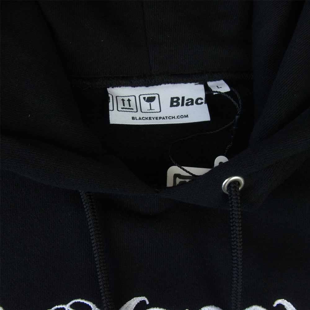 ブラックアイパッチ 21SS BEPSS21EI06 × APHRODITE GANG HOLDINGS HOODIE 舐達磨 ブラック系 L【新古品】【未使用】【中古】