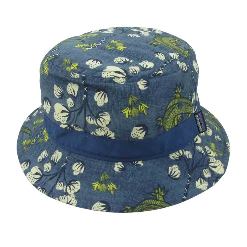 patagonia パタゴニア 29156 ウェーブフェアラー バケツ ハット 帽子 ナイロン 中国製 インディゴブルー系 S【中古】