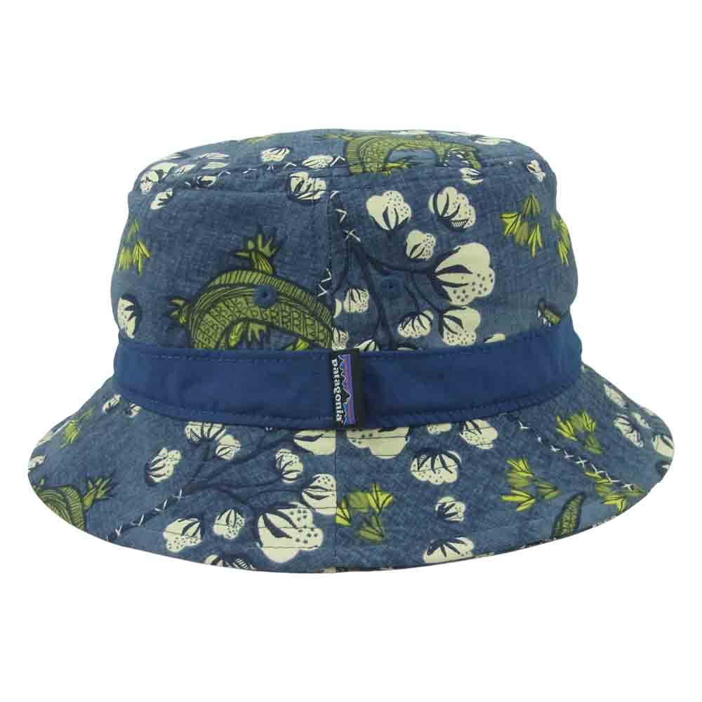 patagonia パタゴニア 29156 ウェーブフェアラー バケツ ハット 帽子 ナイロン 中国製 インディゴブルー系 S【中古】