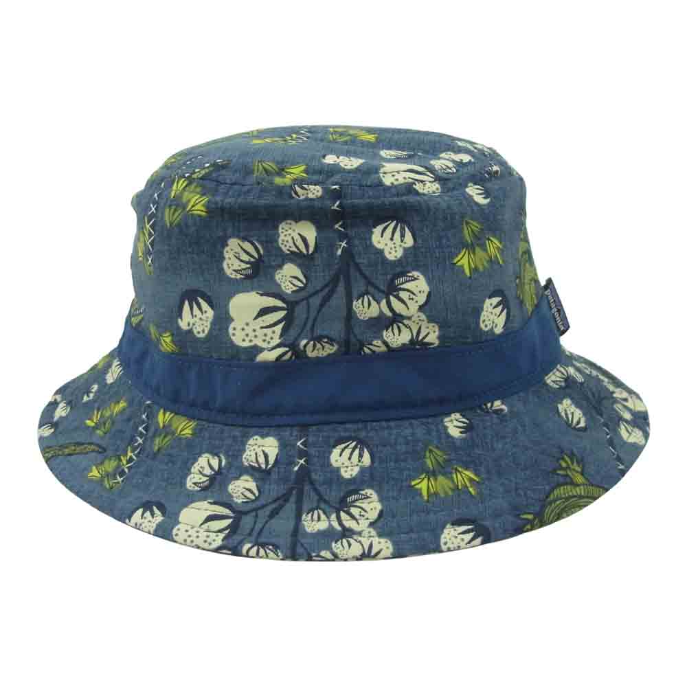 patagonia パタゴニア 29156 ウェーブフェアラー バケツ ハット 帽子 ナイロン 中国製 インディゴブルー系 S【中古】