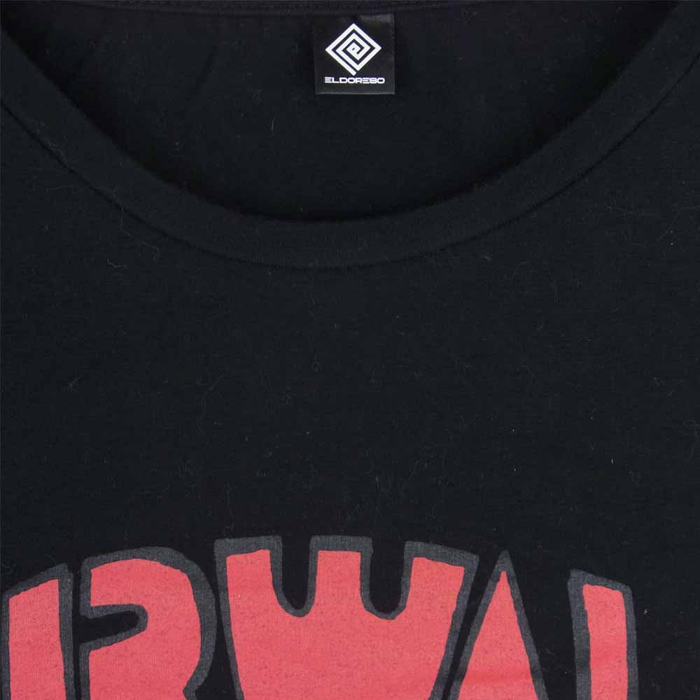 エルドレッソ E1002619 AIR WALK エアウォーク Born To Run T ボーン スカル プリント 半袖 Tシャツ ブラック系 L【中古】