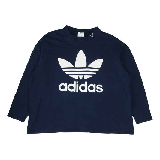 HUMAN MADE ヒューマンメイド adidas originals SWEAT SH アディダス スウェット シャツ ネイビー系 XXL【中古】