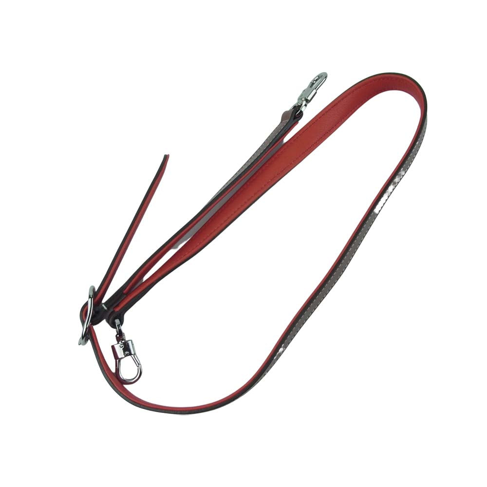 ソメスサドル 1ハンドル 2way ポーチ付き トート バッグ ショルダー レッド系【極上美品】【中古】