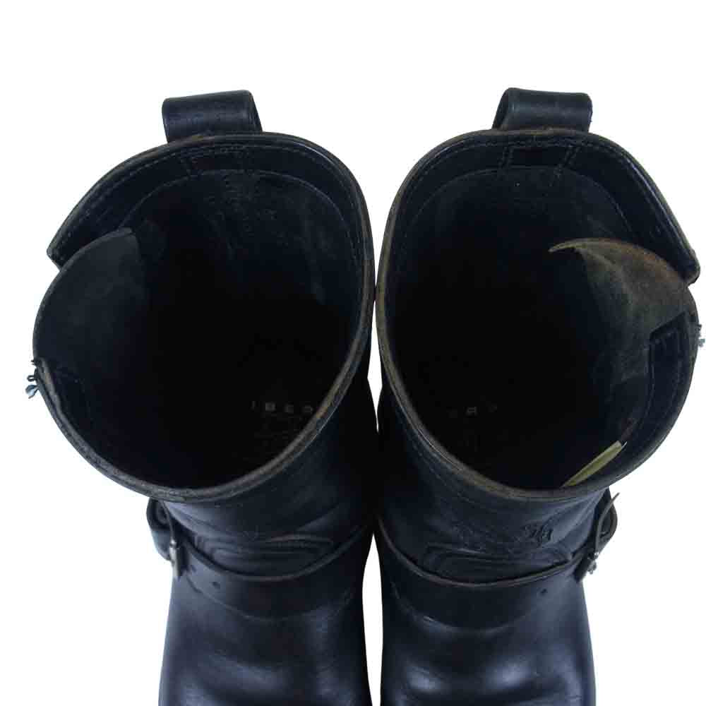 THE FLAT HEAD ザフラットヘッド × VIBERG ヴァイバーグ ENGINEER レザー エンジニア ブーツ ブラック系 8　（内寸26.5㎝）【中古】