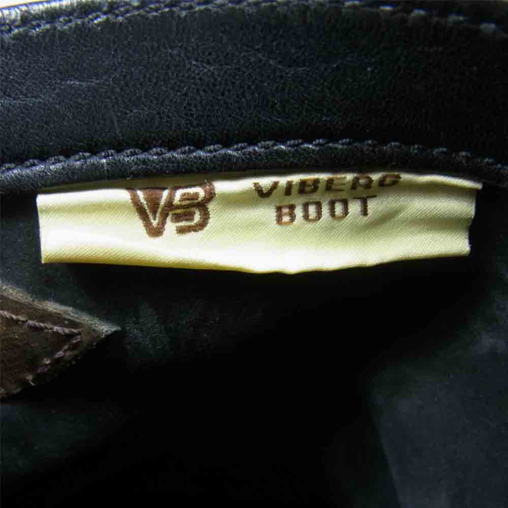THE FLAT HEAD ザフラットヘッド × VIBERG ヴァイバーグ ENGINEER レザー エンジニア ブーツ ブラック系 8　（内寸26.5㎝）【中古】