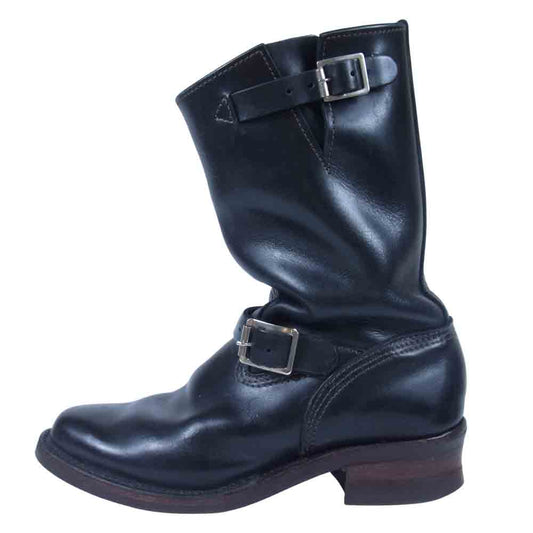 WESCO ウエスコ NARROW BOSS WESCO ENGINEER BOOTS ナロー ボス レザー エンジニア ブーツ ブラック系 内寸26cm【中古】