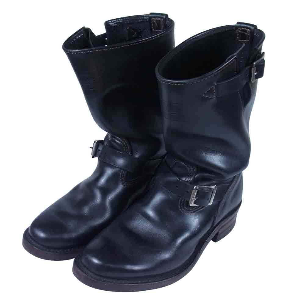 WESCO ウエスコ NARROW BOSS WESCO ENGINEER BOOTS ナロー ボス レザー エンジニア ブーツ ブラック系 内寸26cm【中古】