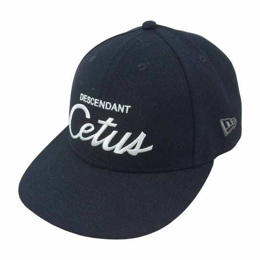 DESCENDANT ディセンダント 212NEDS-HT01 NEW ERA LP 59FIFTY ロゴ キャップ 中国製 ダークネイビー系 59.6cm【美品】【中古】