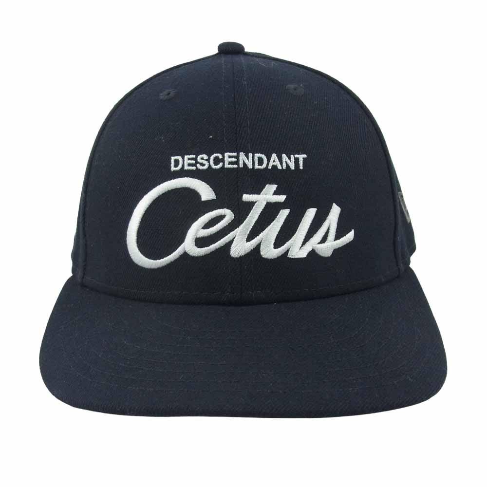 DESCENDANT ディセンダント 212NEDS-HT01 NEW ERA LP 59FIFTY ロゴ キャップ 中国製 ダークネイビー系 59.6cm【美品】【中古】