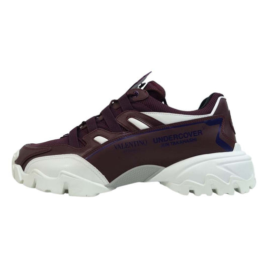 VALENTINO ヴァレンティノ GARAVANI UNDERCOVER SY0S0C20 Climbers Sneakers ガラヴァーニ アンダーカバー クライマーズ スニーカー ワインレッド系 41【美品】【中古】