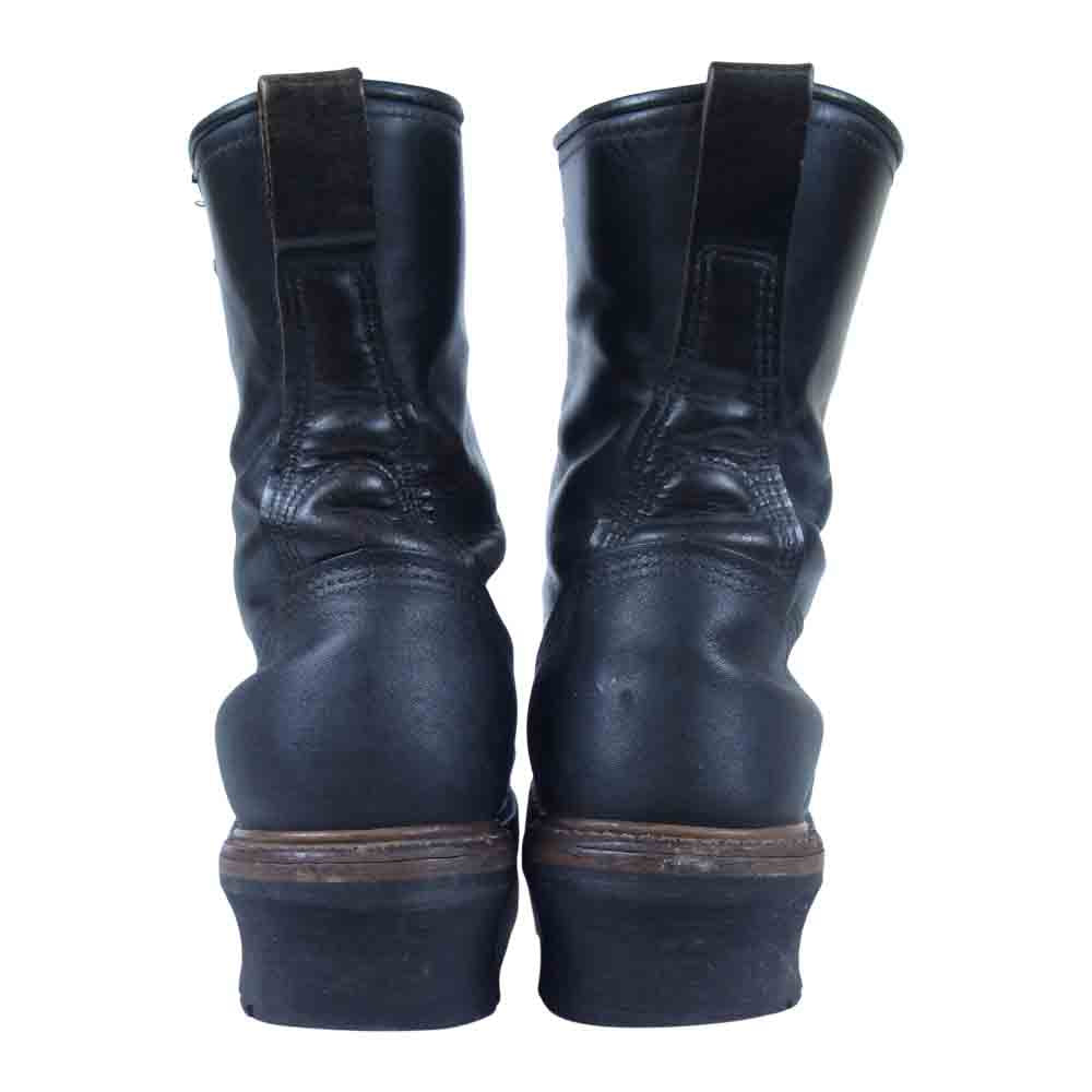 RED WING レッドウィング 2218 PT91 95年製 スチールトゥ レースアップ ロガー ブーツ ブラック系 8D【中古】