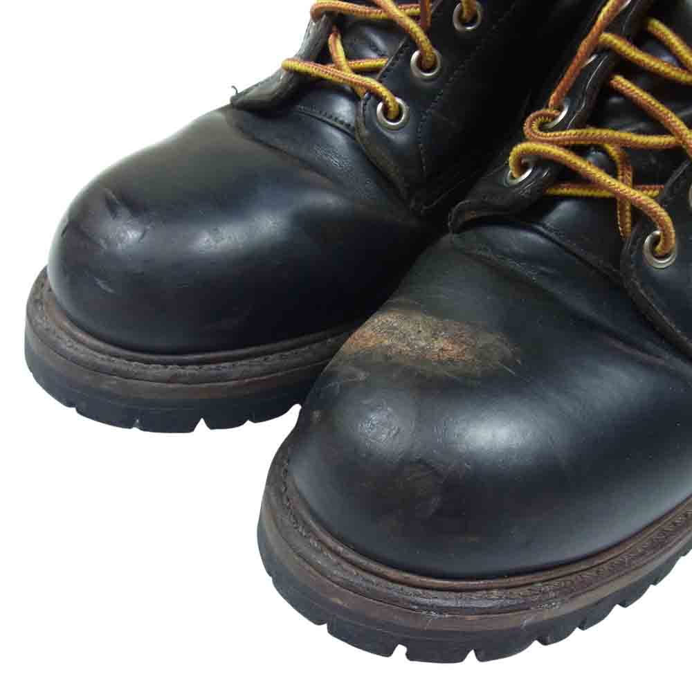 RED WING レッドウィング 2218 PT91 95年製 スチールトゥ レースアップ ロガー ブーツ ブラック系 8D【中古】