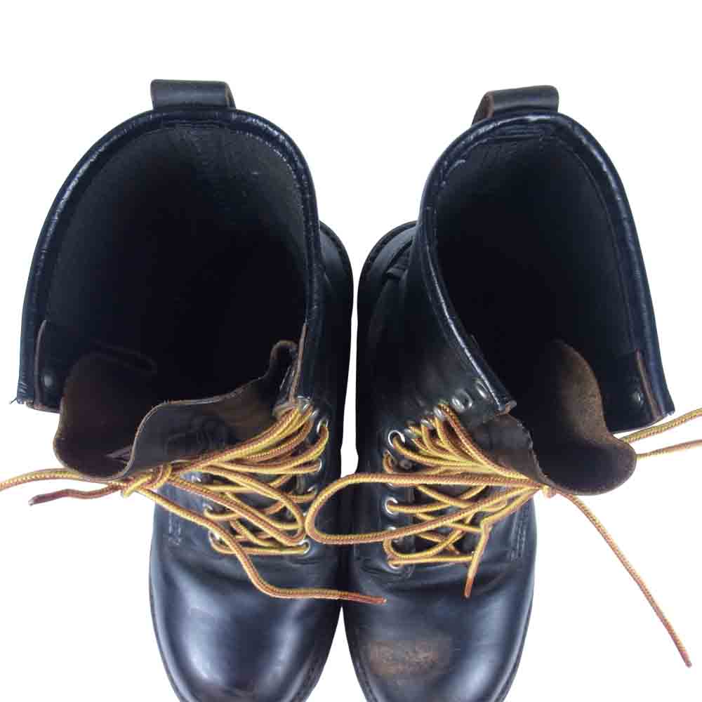 RED WING レッドウィング 2218 PT91 95年製 スチールトゥ レースアップ ロガー ブーツ ブラック系 8D【中古】