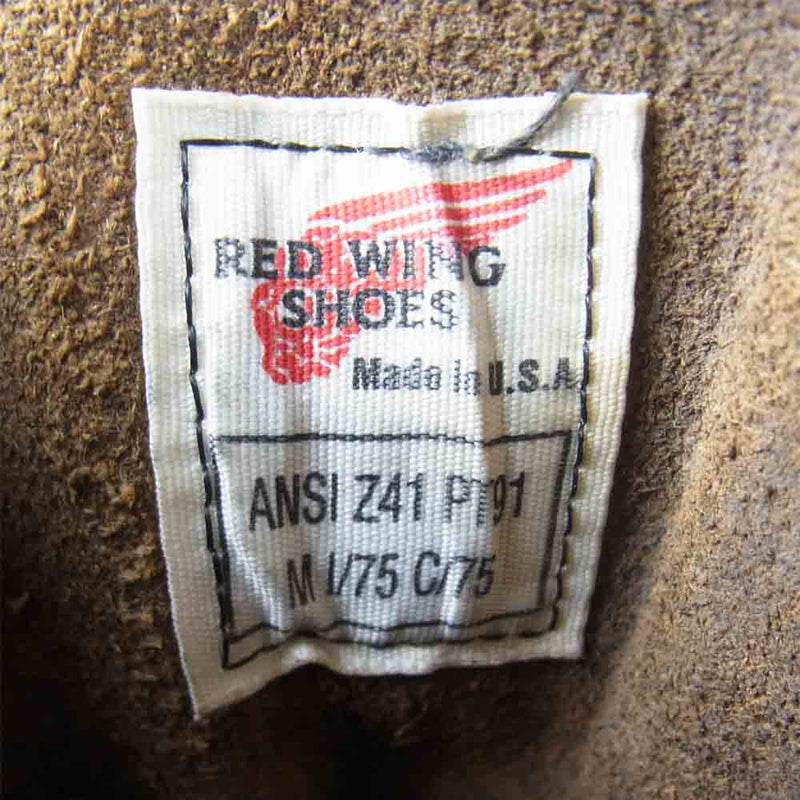 RED WING レッドウィング 2218 PT91 95年製 スチールトゥ レースアップ ...