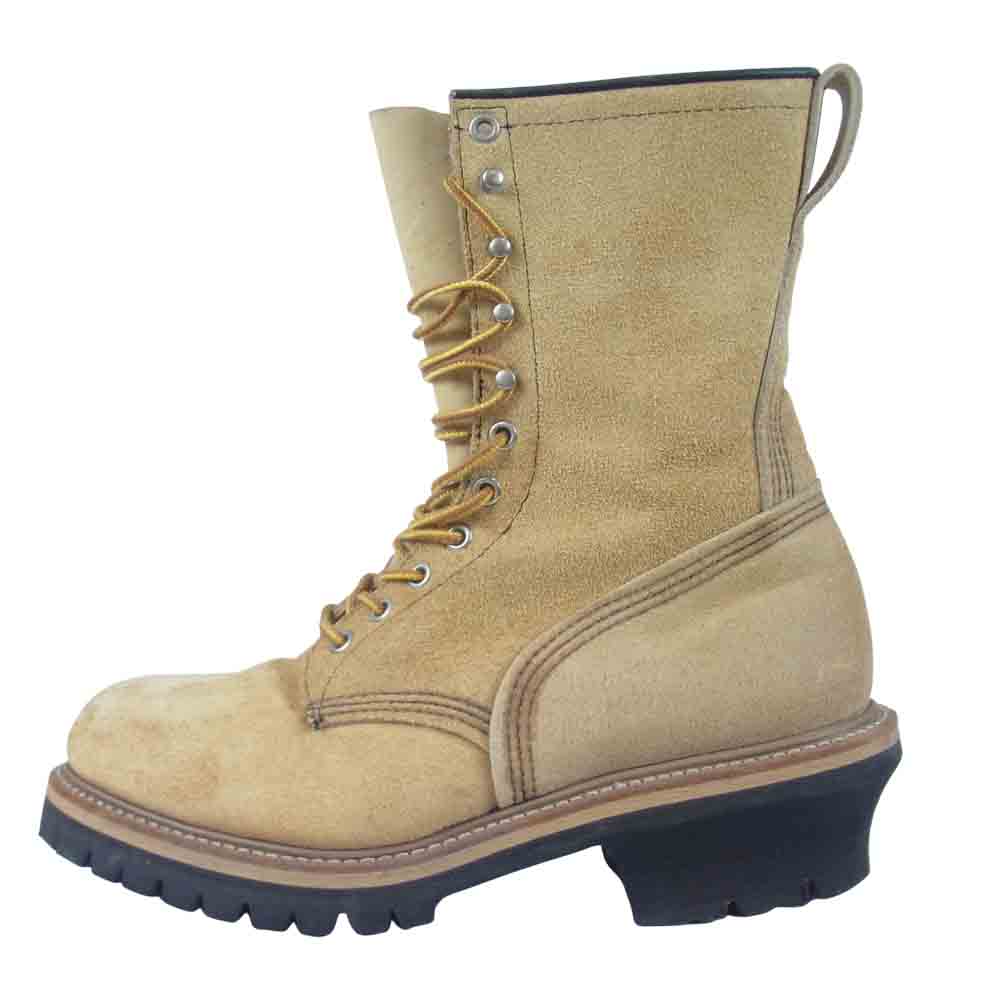 RED WING レッドウィング 8211 PT91 90s スチールトゥ スエード レースアップ ロガー ブーツ 8D【中古】