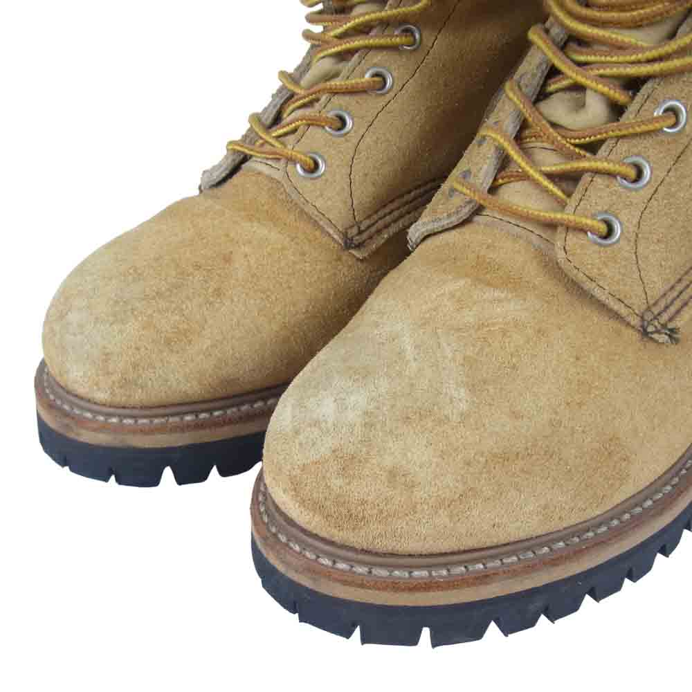 RED WING レッドウィング 8211 PT91 90s スチールトゥ スエード レースアップ ロガー ブーツ 8D【中古】