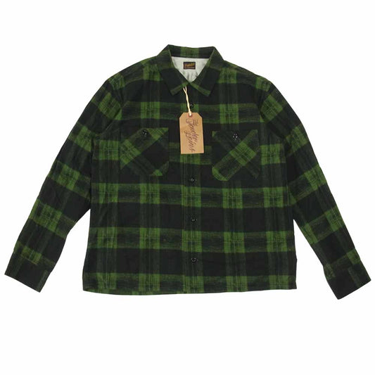 TENDERLOIN テンダーロイン T-PRINT FLANNEL CHECK SHT プリント フランネル チェック シャツ M【美品】【中古】