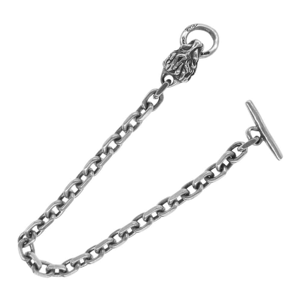 BILL WALL LEATHER ビルウォールレザー B563H Square Chain Link w/Lion ライオン スクエアチェーン シルバー系【中古】