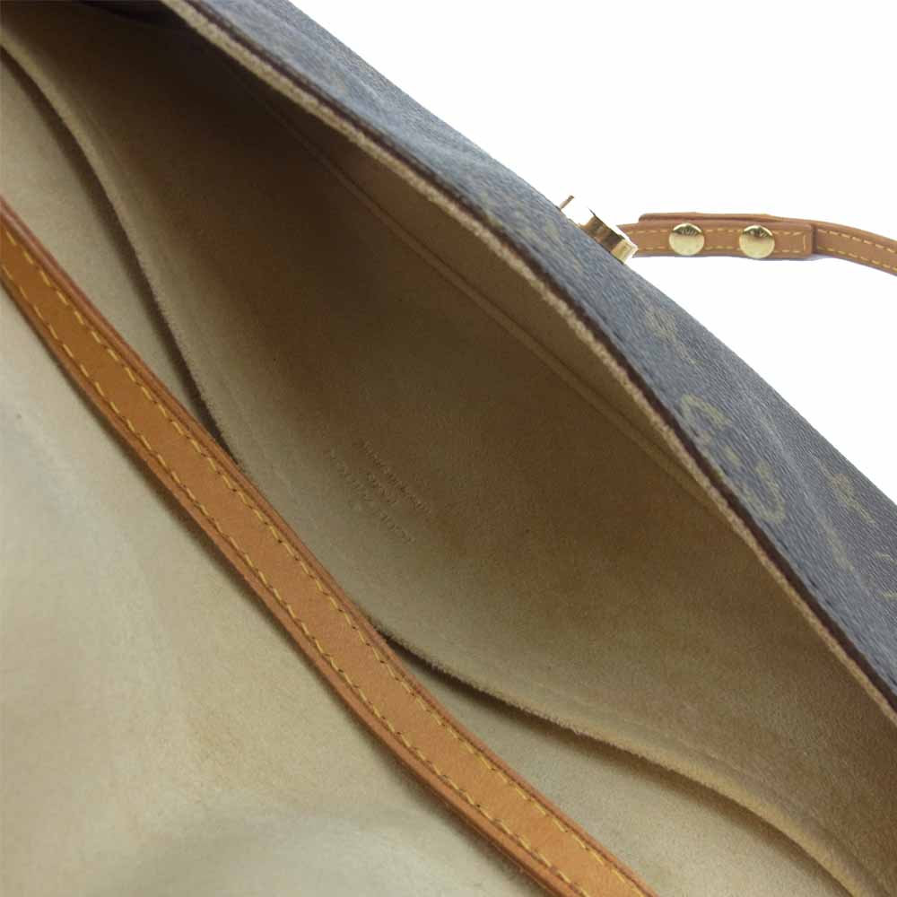 LOUIS VUITTON ルイ・ヴィトン M51852 モノグラム ポシェットツイン GM ショルダー バッグ ブラウン系【中古】