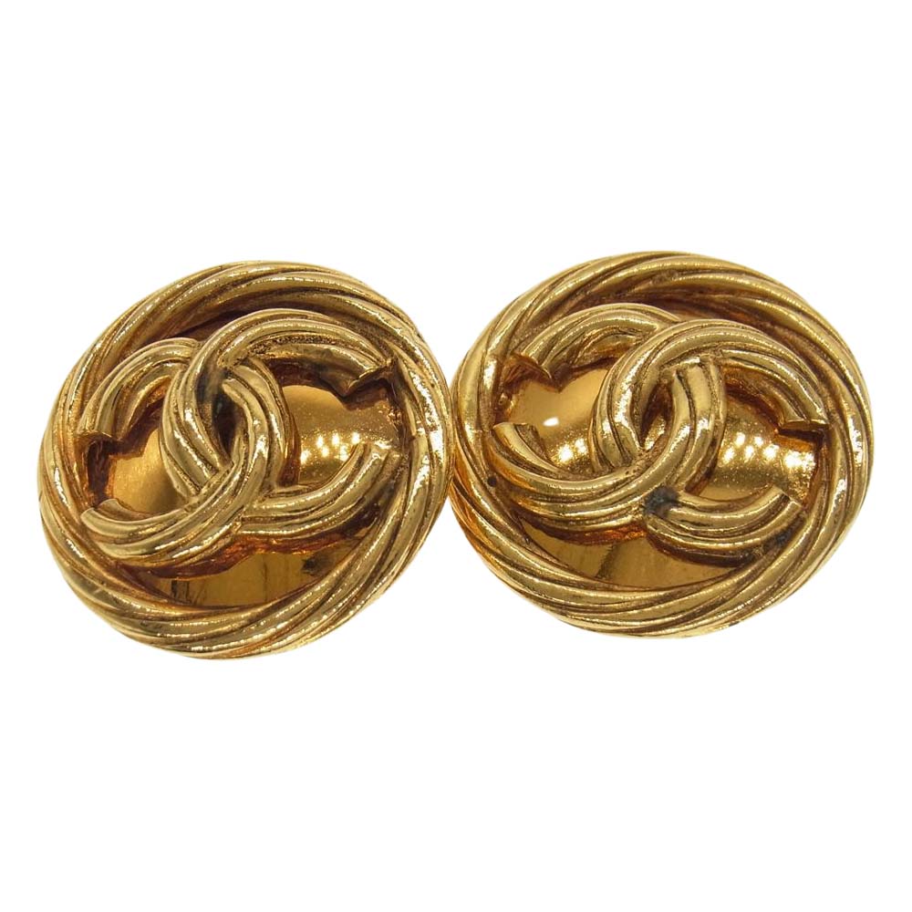 CHANEL シャネル 93P ココマーク ゴールド系【中古】