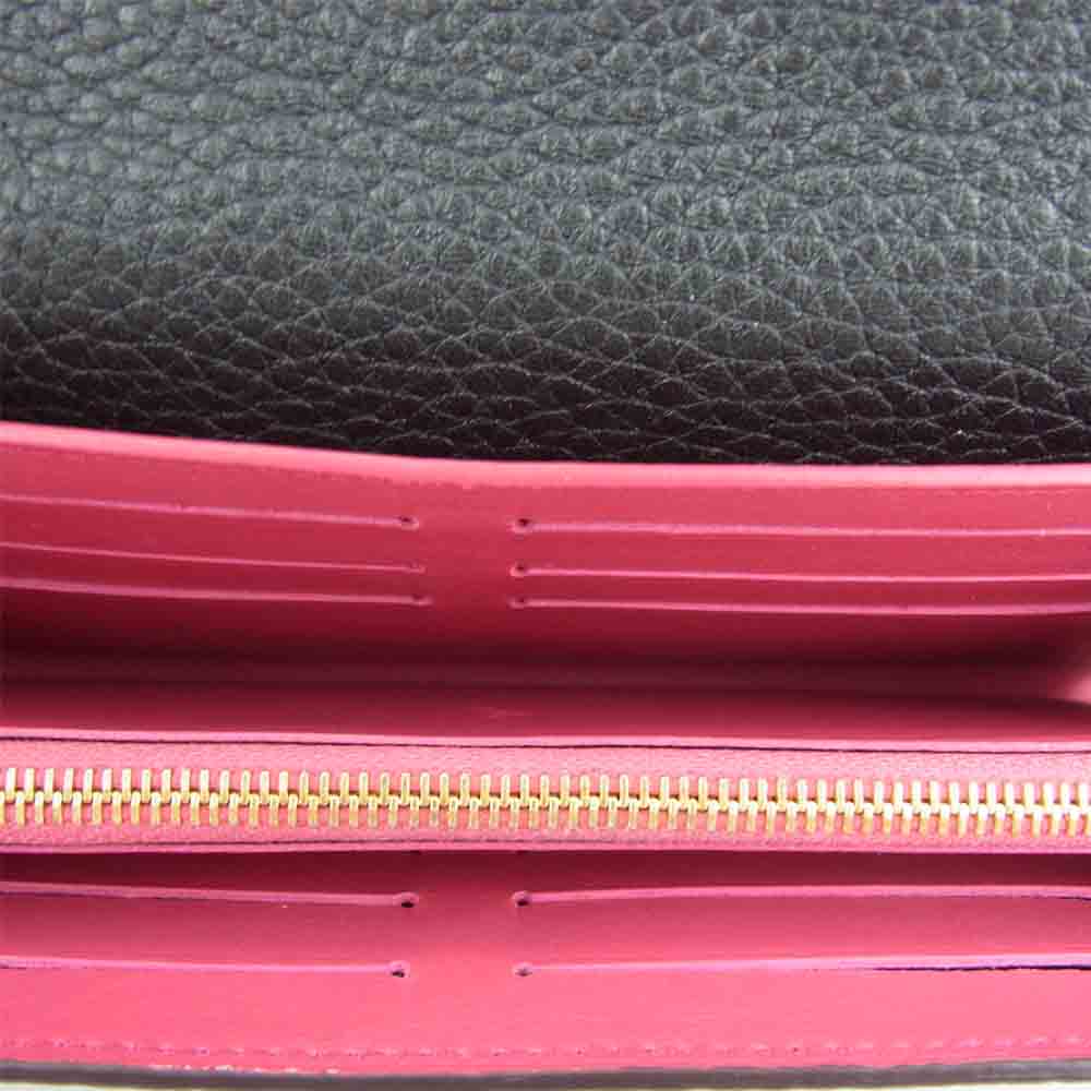 LOUIS VUITTON ルイ・ヴィトン M61248 ポルトフォイユ カプシーヌ ブラック系【中古】
