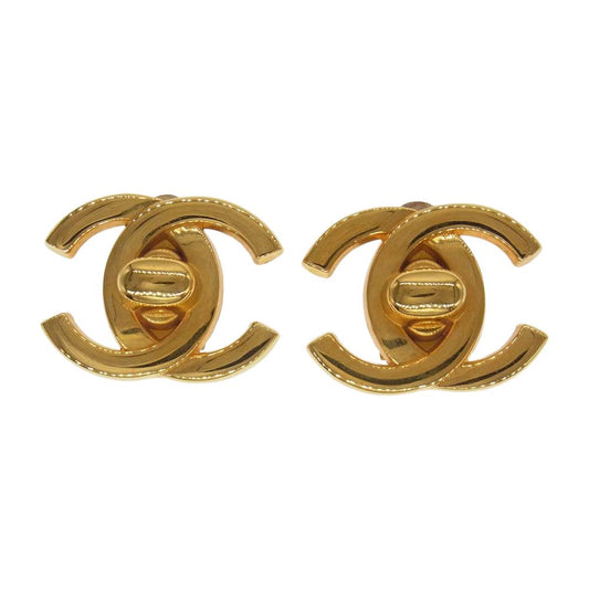 CHANEL シャネル 95A ココマーク ターンロック ゴールド系【中古】