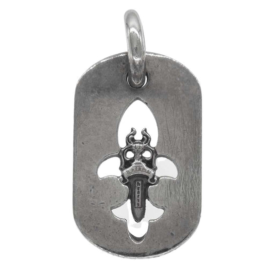 CHROME HEARTS クロムハーツ（原本無） カットアウト フレアニー ダガー ドッグタグ ペンダント トップ【中古】