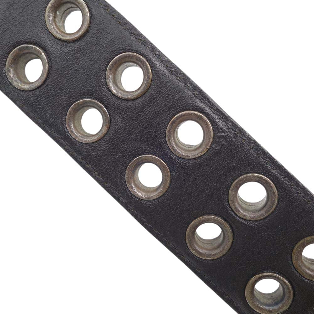 CHROME HEARTS クロムハーツ（原本無） BELT STRAP DBL ROW OF GROMMETS ダブル グロメット ベルト ストラップ ブラック系 32【中古】