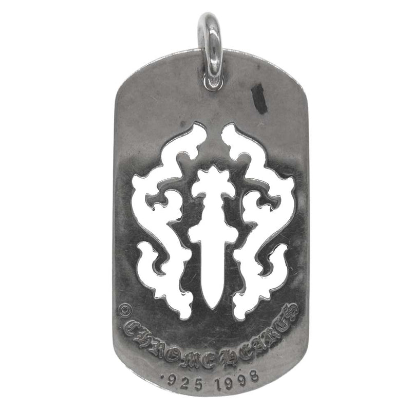 CHROME HEARTS クロムハーツ（原本無） Dogtag Dagger ダガー ドッグタグ ラージ【中古】