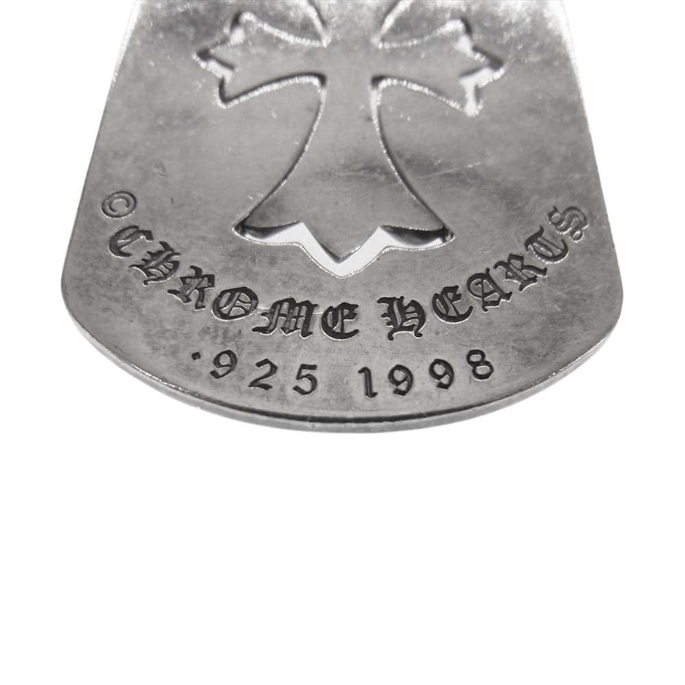 CHROME HEARTS クロムハーツ（原本無） カットアウト タイニー CHクロス ドッグタグ ラージ【中古】